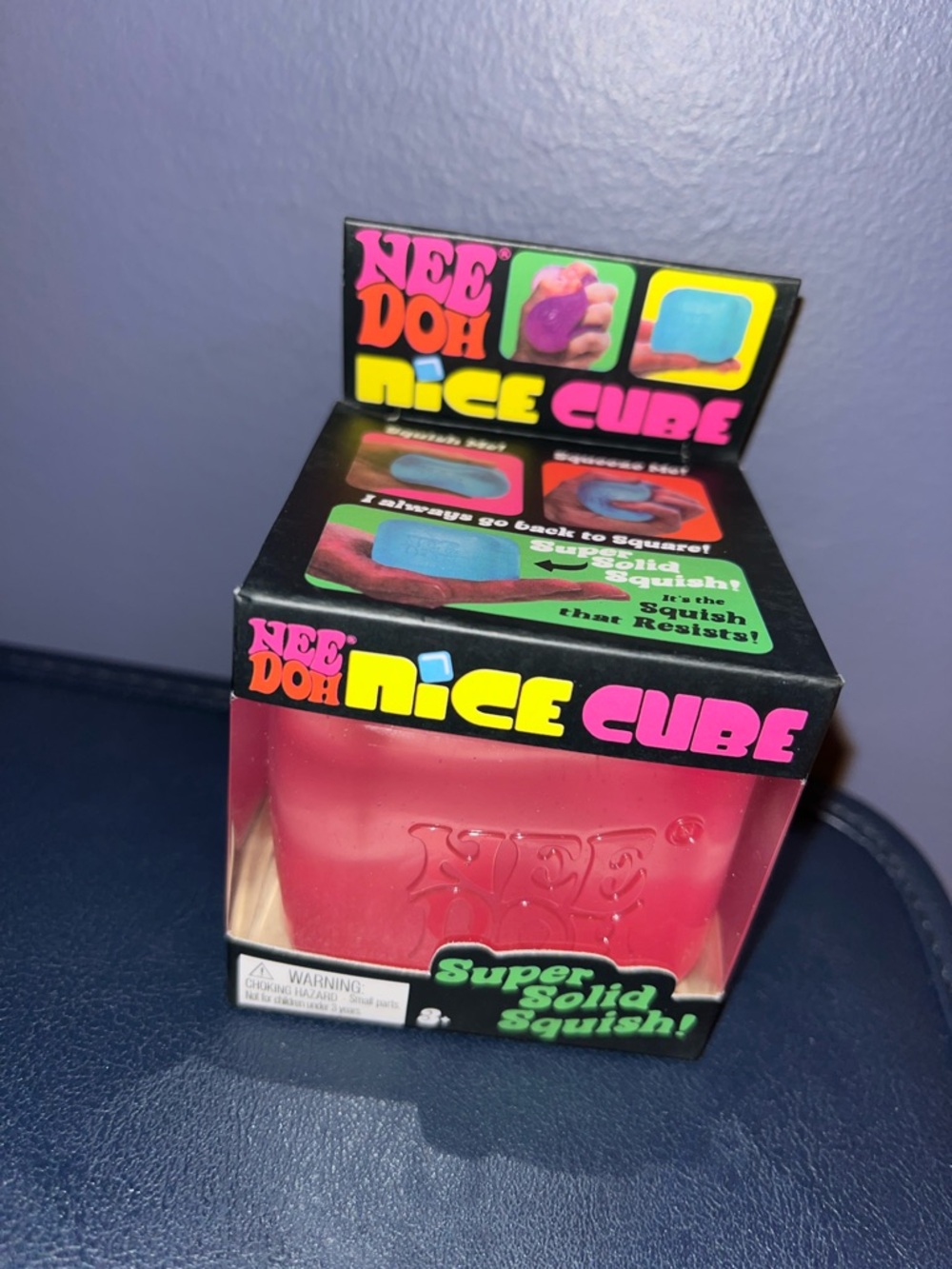 NeeDoh Nice Cube - Pink Squish Toy